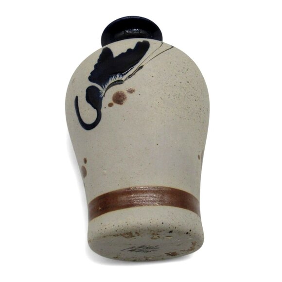 MEXICAN Ceramic Pottery VASE By MATEOS Mexico Bird Folk Art Hand Painted - Picture 7 of 10